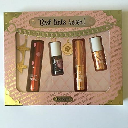 Benefit Cosmetics Limited Edition Best Tints 4ever Set Lip & Cheek Stain and Balm (Best Tinted Lip Balm In India)