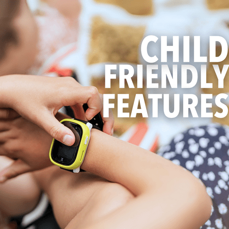 Xplora - Kids' X6Play (GPS + Cellular) Smart Watch 42mm Calls, Messages, SOS, GPS Tracker, Camera, Step Counter, SIM Card - Black