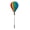 Rainbow Poly, variant on In The Breeze 1078 — Rainbow Poly 10-Panel Hot Air Balloon Ground Spinner — Colorful Wind Spinner Garden and Yard Decoration