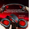 thumbnail image 5 of LED Gaming Headset With Mic 3.5mm Stereo Bass Surround Headphone For PC PS4 Xbox, 5 of 6