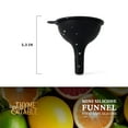 thumbnail image 4 of Thyme & Table Mini Silicone Funnel, Black with Cream Dots, 4 of 8