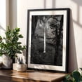 thumbnail image 4 of Graceful Descent - Oregon Photography Waterfall Black and White Nature Forest Landscape Scenic Wilderness Black Framed Wall Art Print 5 x 7 inches, 4 of 8