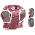 thumbnail image 1 of Cotton Blend Breathable Pet Cat Dog Vest Chest Strap with Pulling Rope(Red, M), 1 of 9