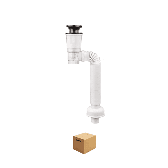 Cespol Con Sistema Anti Olores Y Botón Push Para Lavabo 1 pzs Belug Blanco
