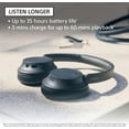 thumbnail image 6 of Sony WH-CH720N-BLACK Noise Canceling Headphones with Quick Charge with an Additional 2 Year Coverage by Amber Protect (2023), 6 of 9