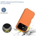 thumbnail image 2 of ELEHOLD for iPhone 16 Plus Case ,Compatible with Mag-Safe Accessory Military Protection Heavy-Duty Rugged Shockproof Case with Lens Protector  for iPhone 16 Plus,Orange, 2 of 5