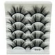 thumbnail image 1 of Pestañas naturales, pestañas postizas, pestañas cortas, pestañas postizas de visón tenues, 5 pares de pestañas postizas naturales, maquillaje natural, cejas postizas negras gruesas., 1 of 3