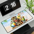 thumbnail image 3 of Manx Hello Summer with Sunglasses and Surfboard Tropical Vibes Desk Mat Full Keyboard Mouse Pad Cat Lover Kitten Owner Gifts Large Mousepad - 00007, 3 of 5