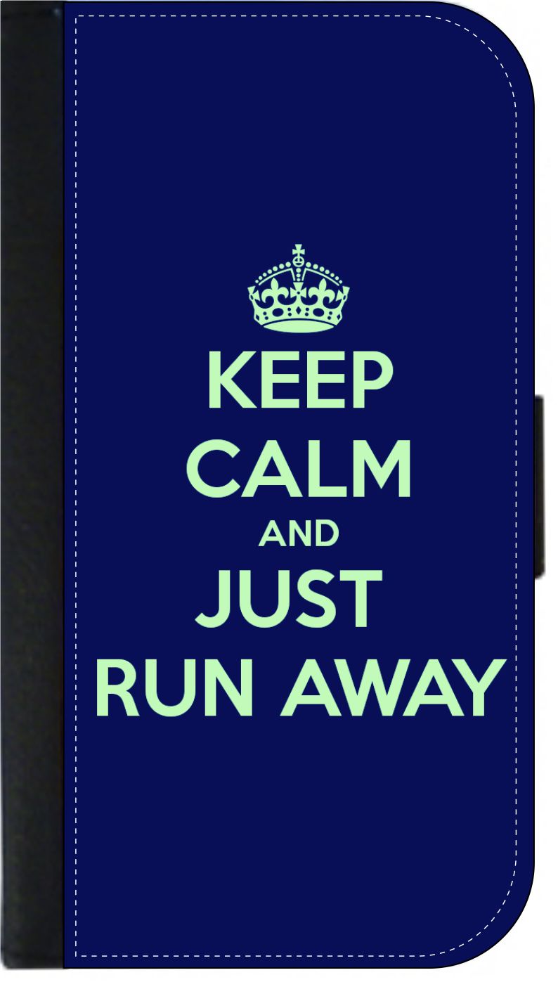 Keep Calm and Just Run Away - Galaxy s10p Case - Galaxy s10 Plus Case - Galaxy s10 Plus Wallet Case - s10 Plus Case Wallet - Galaxy s10 Plus Case Wallet - s10 Plus Case Flip Cover - image 1 of 3