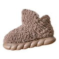 thumbnail image 4 of Zapatillas Altas De Invierno Para El Hogar, Zapatillas De Felpa Para Niñas Y Niños De 42 A 43, Color Marrón, 4 of 8