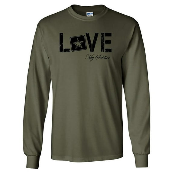 LOVE my Soldier Long Sleeve Tee in Military Green