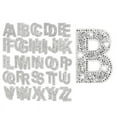 thumbnail image 1 of 52 Pieces Glitter Rhinestone Alphabet Letter Stickers 2.4 Inch Resin Rhinestone Iron on Letter Glitter Self-Adhesive A-Z, 1 of 5