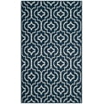 thumbnail image 2 of SAFAVIEH Montauk Raeyln Geometric Cotton Area Rug, Navy/Ivory, 4' x 6', 2 of 6