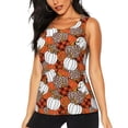 thumbnail image 2 of Picia Various Pumpkins Pattern Women's Workout Tank Top,Breathable Activewear,Slim Fit Athletic Top,Versatile Workout Moisture-wicking top-X-Large, 2 of 9
