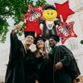 thumbnail image 4 of PMU Graduation Jumping Smiley Grad Balloon Bouquet | Jumping Grad Mylar Balloons | Jump for Joy Graduation Smiley Grad Balloon | Grad Foil Balloons | Red (5/Pkg) Pkg/1, 4 of 7