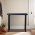thumbnail image 3 of IVV Narrow Console Table for Entryway, Living Room, Hallway - 35.8" Pine Wood Farmhouse Foyer Table (Black), 3 of 10