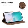 thumbnail image 2 of For Realme 12+ 5G/Narzo 70 Pro 5G Wallet Case Cute Tiger Pattern Leather Phone Cover - Brown, 2 of 5
