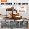 thumbnail image 2 of Pet Bunk Bed with Stairs Dog/Cat Window Perch Sleeper Couch Medium Size, 2 of 9