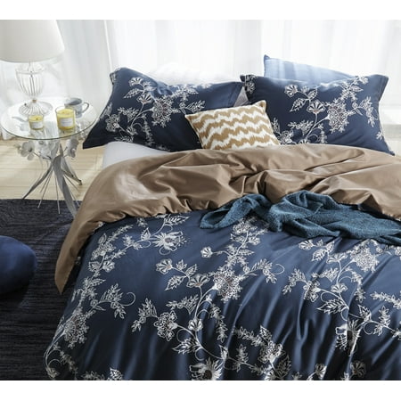 Byb Moxie Vines Navy Duvet Cover Walmart Com