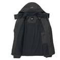 thumbnail image 3 of Diamond Candy Men's Hooded Waterproof Jacket Lightweight Rain Jacket Outdoor Casual Sportswear, 3 of 6