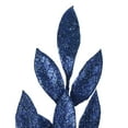 thumbnail image 2 of Vickerman 22" Midnight Blue Glitter BayLeaf Artificial Spray, 12 per Bag., 2 of 3