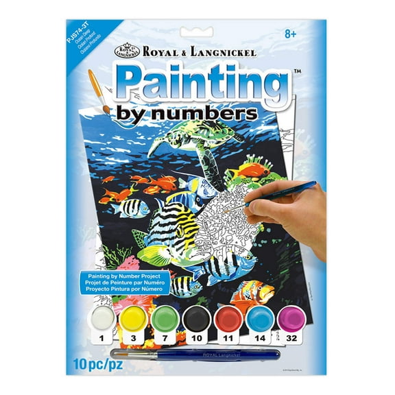Royal & Langnickel Painting by numbers™ 10pc Ocean Deep Painting Project