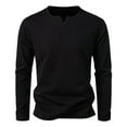thumbnail image 3 of Zedker Mens Henley Pullover Sweater Long Sleeve Quarter Button Sweaters Casual Knit Pullover Sweater for Men, 3 of 6