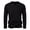 Black, variant on Mens Henley Shirts Cotton Long Sleeve V Neck Button Basic Tees Plain Casual Pullover White