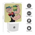 thumbnail image 2 of La Nueva Hora de Popeye Luz nocturna LED con sensor de anochecer a amanecer para dormitorio, baño, pasillo, escaleras - Lámpara LED nocturna de enchufe, 0.5W - 1 pieza, 2 of 6
