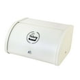 thumbnail image 3 of Abbracc Metal Bread Box Bin kitchen Storage Containers with Roll Lid Kitchenware Storage White, 3 of 9