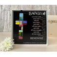 thumbnail image 2 of Love With All Your Heart Handmade Mosaic Glass Baptism Cross, 2 of 9