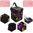 thumbnail image 2 of Grape Foldable Car Trash Can with Lid, Leak-Proof Mini Trash Can, Hanging Storage Bag for Car, 2 of 6