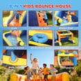 thumbnail image 4 of Qaba Inflatable Bounce House with Slide, Pool/Ball Pit for Indoor Outdoor, 4 of 9
