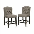 thumbnail image 2 of 24/7 Shop at Home Chilmark Counter Stools, Light Gray, 2 of 3