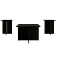 thumbnail image 3 of Home Design Joliet 3 Piece of Coffee Table Set for Living Room, Black, Easy Assembly, 3 of 9