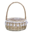 thumbnail image 1 of Cesta de almacenamiento con asas, tejida de bambú, huevos naturales, cesta de dulces M Zulema Cesta de almacenamiento, 1 of 8