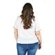 thumbnail image 3 of Blusa de chifon con encaje Roman Fashion /Tallas Extras, 009 (Blanco) blanco 38, 3 of 7