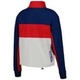thumbnail image 3 of Women's The Wild Collective Red/Navy Atlanta Braves Women's Colorblock 1/4 Zip Jacket, 3 of 3
