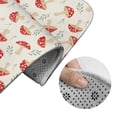 thumbnail image 5 of Honeii Cartoon Flat Mushrooms Pattern Bathroom Anti-Skid Pad Bathroom Mat Vintage Seamless Pattern Not-Slip Toilet Rug Set, 5 of 6
