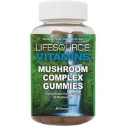 LifeSource Vitamins Mushroom Complex 2,500mg (60 Gummies)
