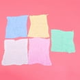 thumbnail image 3 of Guyelim face towels for kids 5 Pcs Six Layers Washed Gauze Cotton Small Square Towel Newborn Bath Face Towel Handkerchief (White, Yellow, Green, Pink, Blue Style), 3 of 10