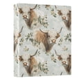 thumbnail image 5 of ALAZA Highland Cattle Hardcover 3 Ring Binder 1.5" Round Rings Interior Pockets Binders Organizer 1 Pack, 5 of 9