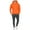 Orange, variant on lmcalzta Mens Track Suits Two Piece Hoodies Sport Outfits Sets Sweatshirts and Joggers Sweatpants