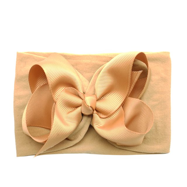 Diadema de nailon con lazo para niños de 4 pulgadas, estilo europeo y americano, con hilo y flores de burbujas