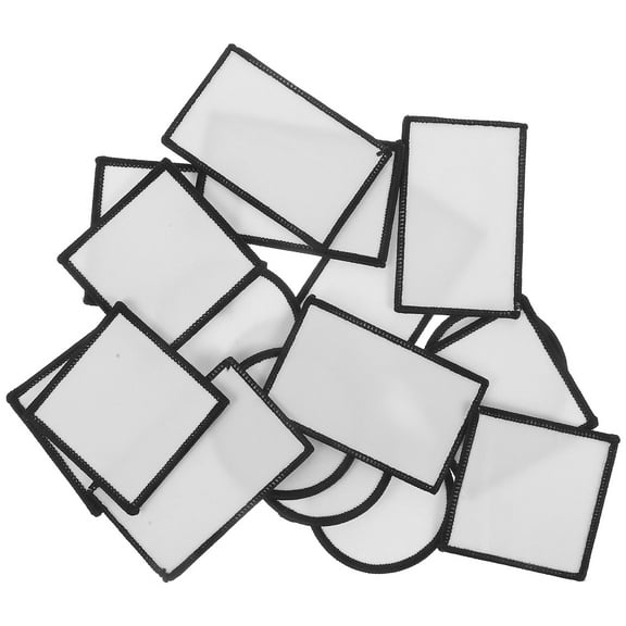 KALLORY 18Pcs Sublimation Fabric Patches Iron on for Sewing Clothes and Crafts