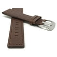 thumbnail image 3 of Bandini 22mm Mens Genuine Leather Watch Band Strap - Brown - Alligator Pattern - Square Edged, 3 of 5