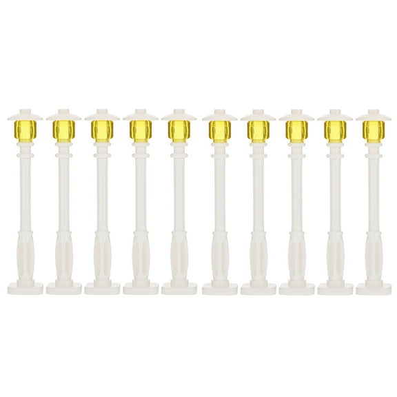 Vosarea Mini Street Light Models Plastic 10Pcs 3.2X0.6In
