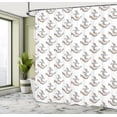 thumbnail image 4 of Ambesonne Nautical Tattoo Shower Curtain, Anchor and, 69"Wx84"L, Pale Cinnamon Pale Grey, 4 of 4