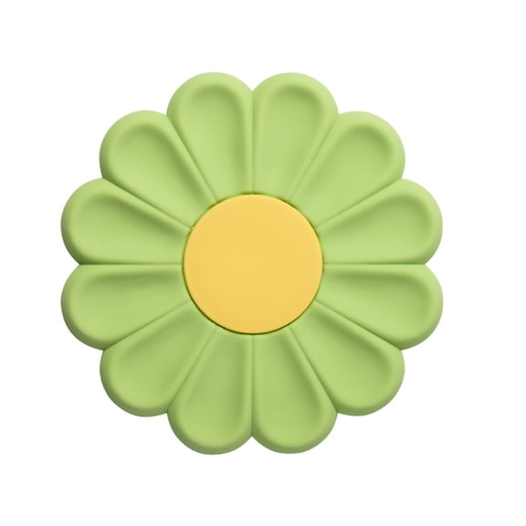 Worgeous Daisy Shaped Silicone Coaster Set of 4 Insulation Mats for Hot Dishes and Drinks
