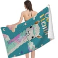 thumbnail image 2 of PHYHOO Cute Large Lightweight Microfiber Towel Super Absorbent Sand Free Thin Quick Dry Pool Towel for Beach Travel Sports Pool Bath Camping 30x60in, 2 of 8